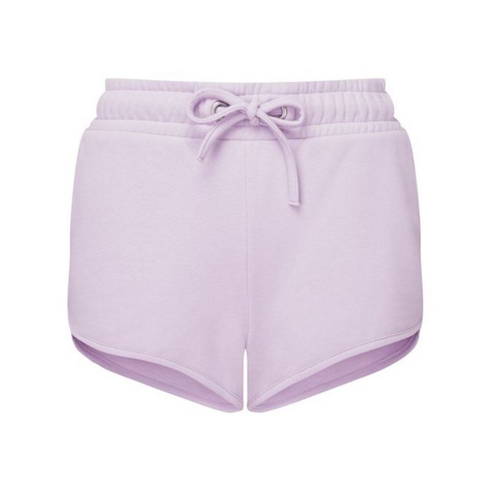 TriDri Womens/Ladies Recycled Retro Sweat Shorts / Lilac